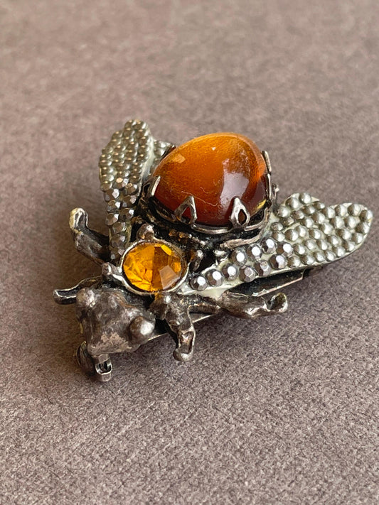 Brooch vintage Gas Saint Tropez fly