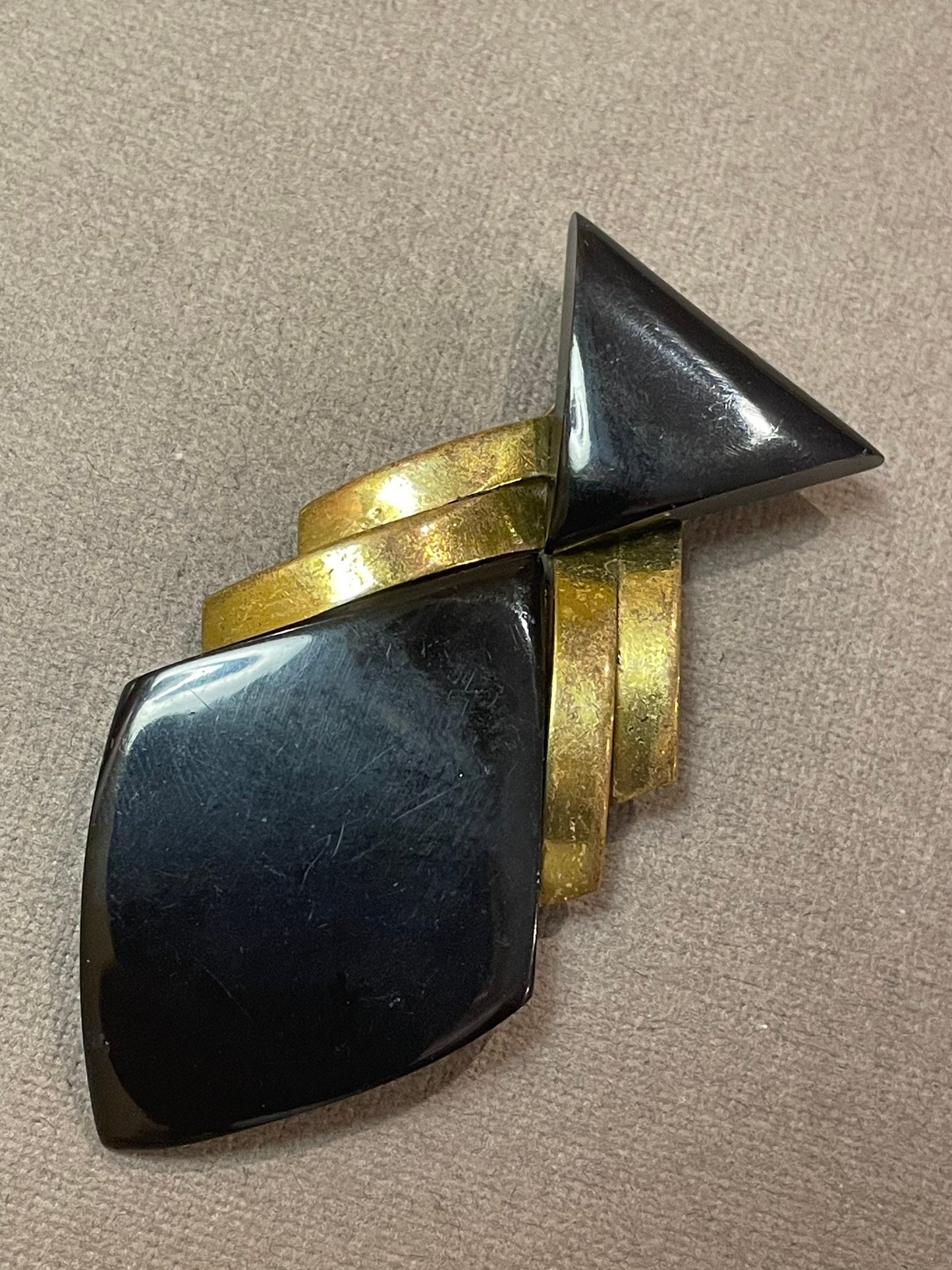 Dress clip, 1920-1930, Bakelite, Art Deco