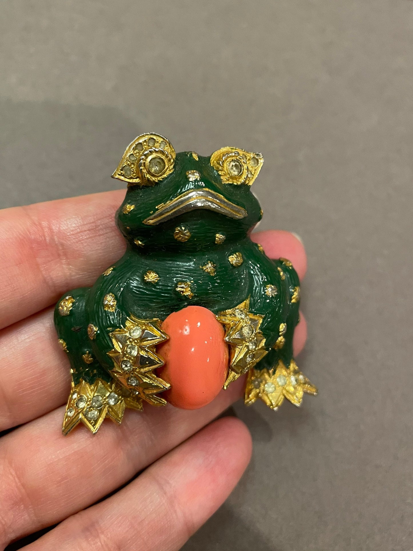 Brooch Pierre Cardin Frog vintage