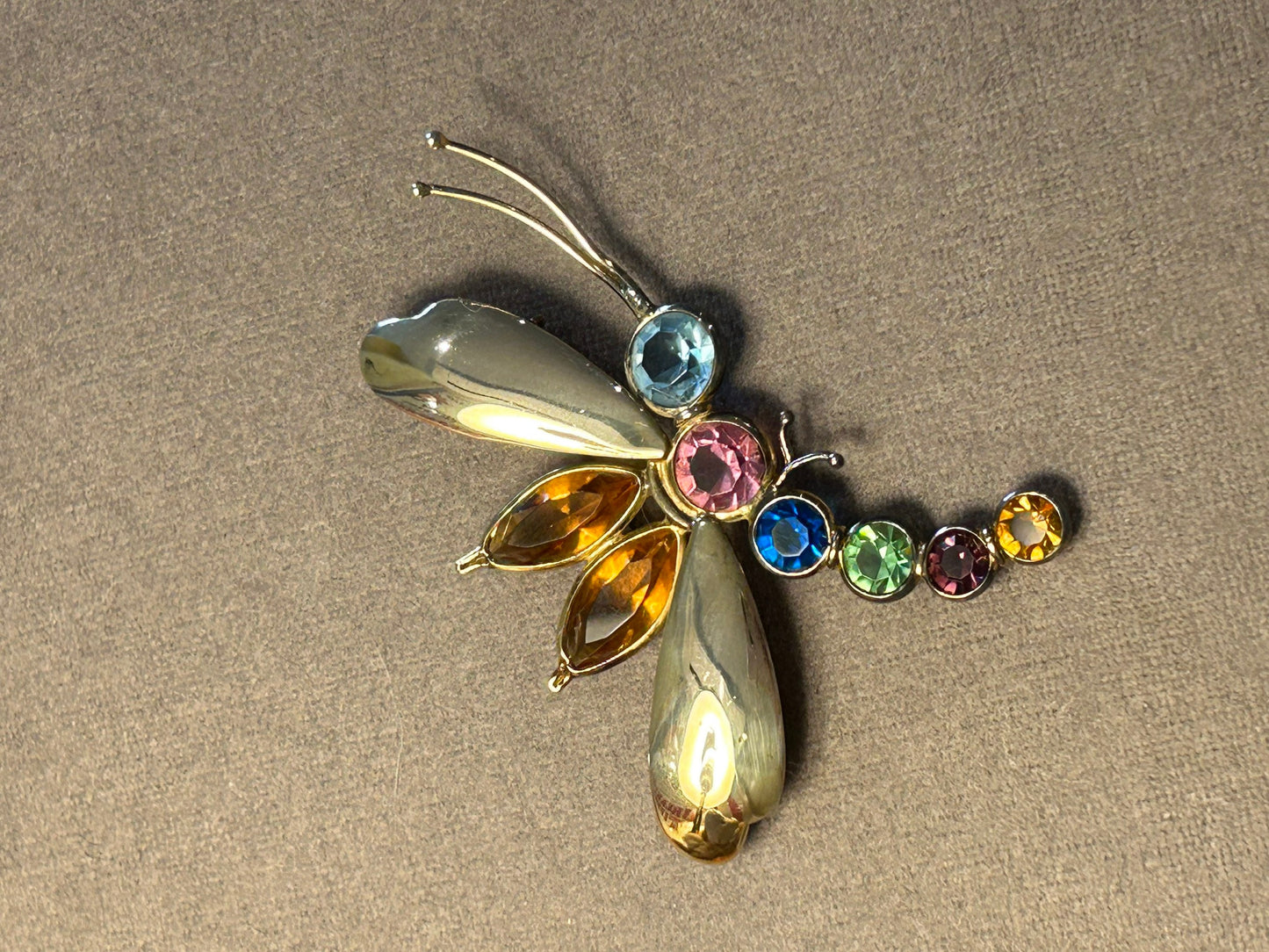 Airoldi sterling brooch  dragonfly