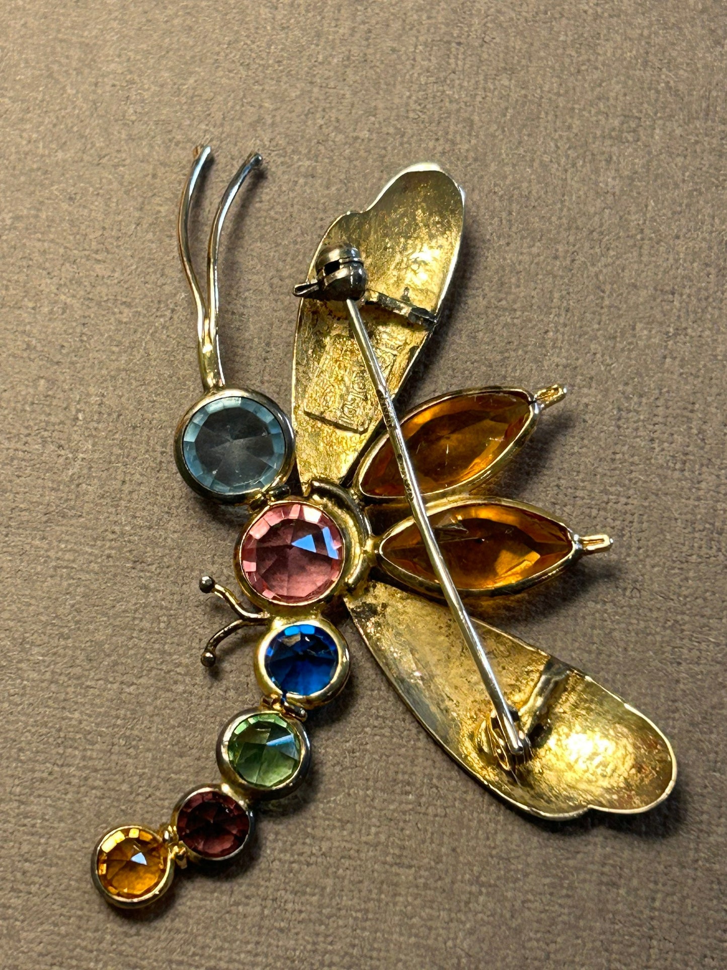 Airoldi sterling brooch  dragonfly