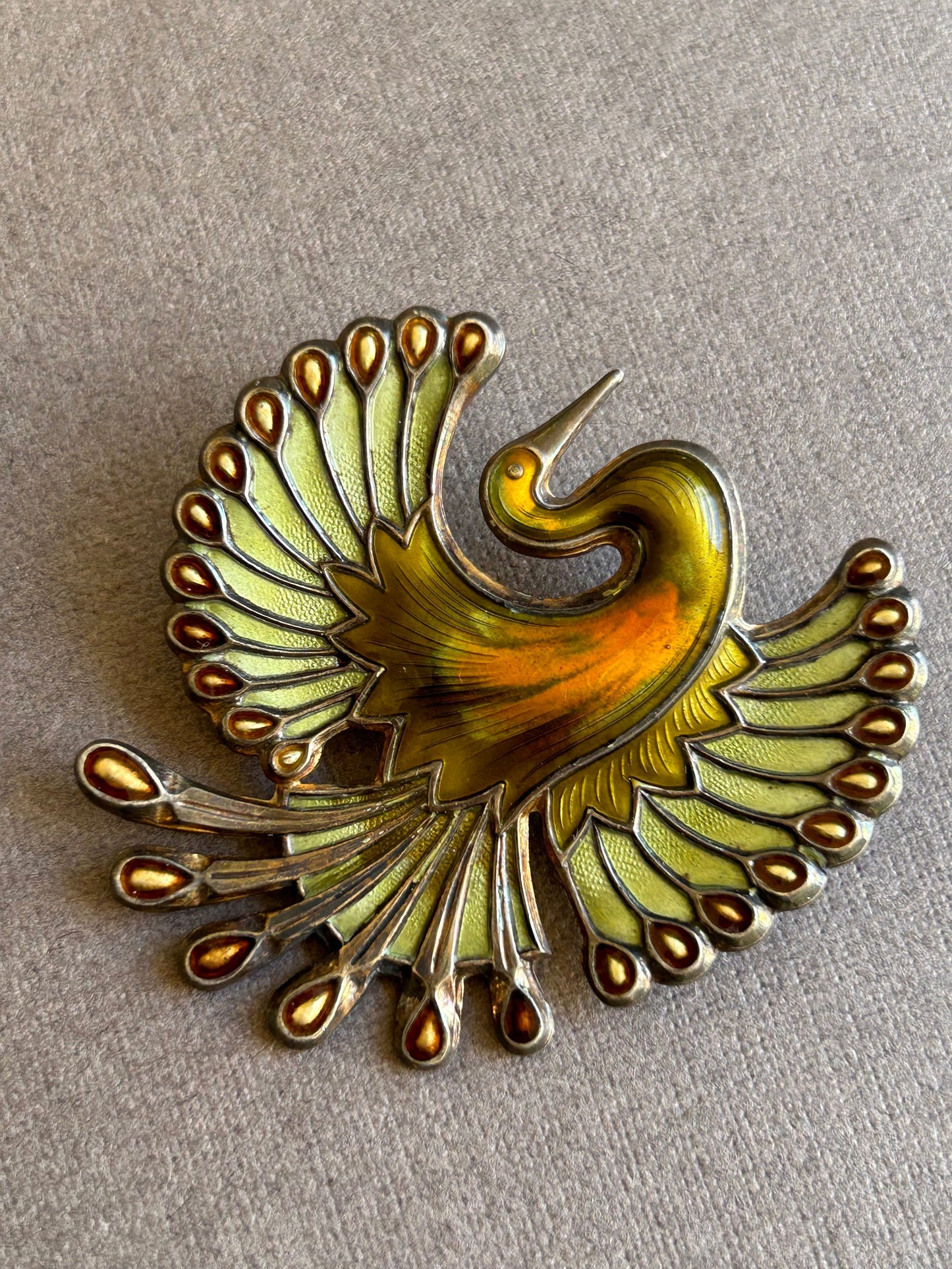 David Andersen  Norway sterling brooch