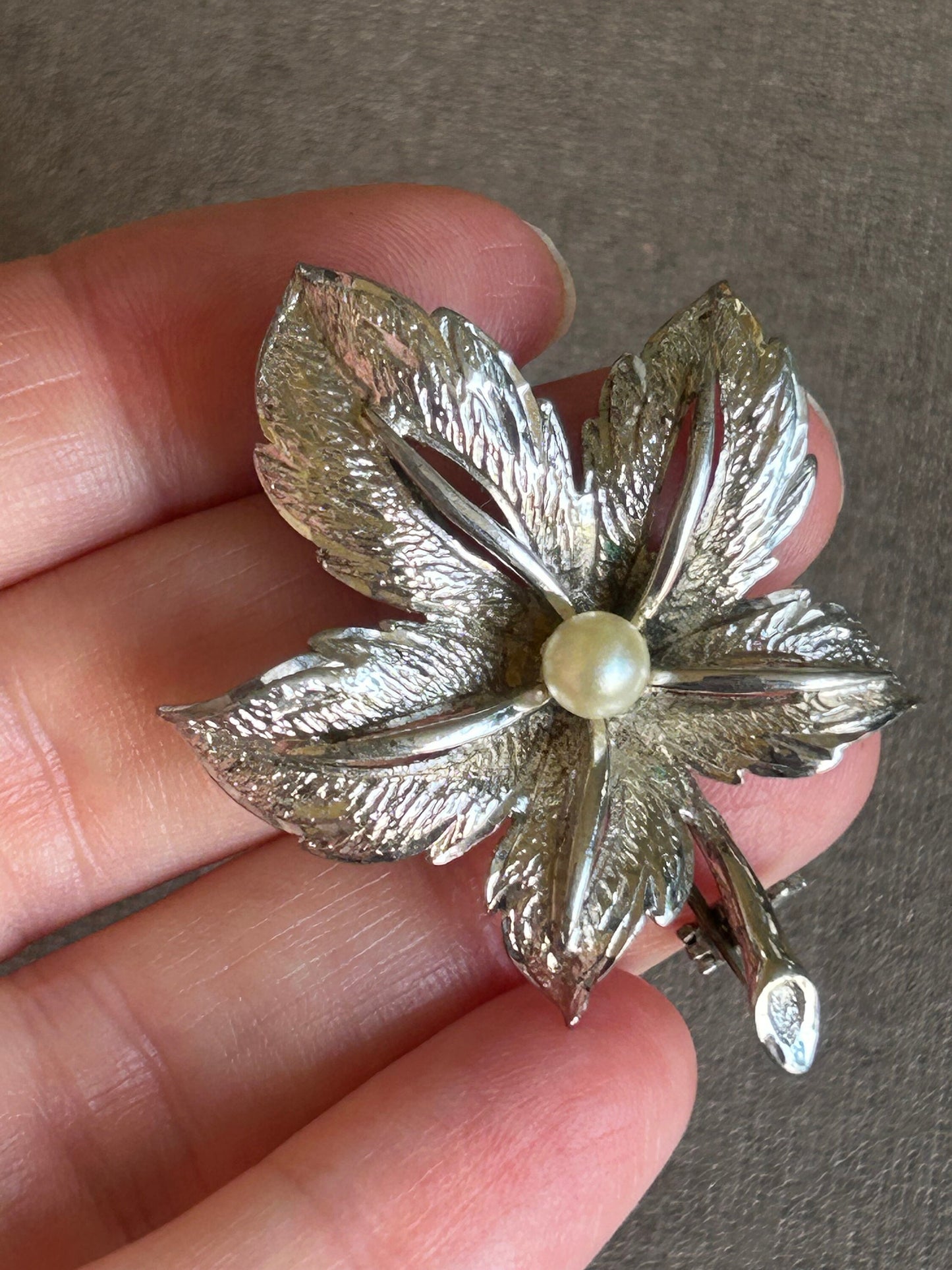 Brooch vintage sterling 800