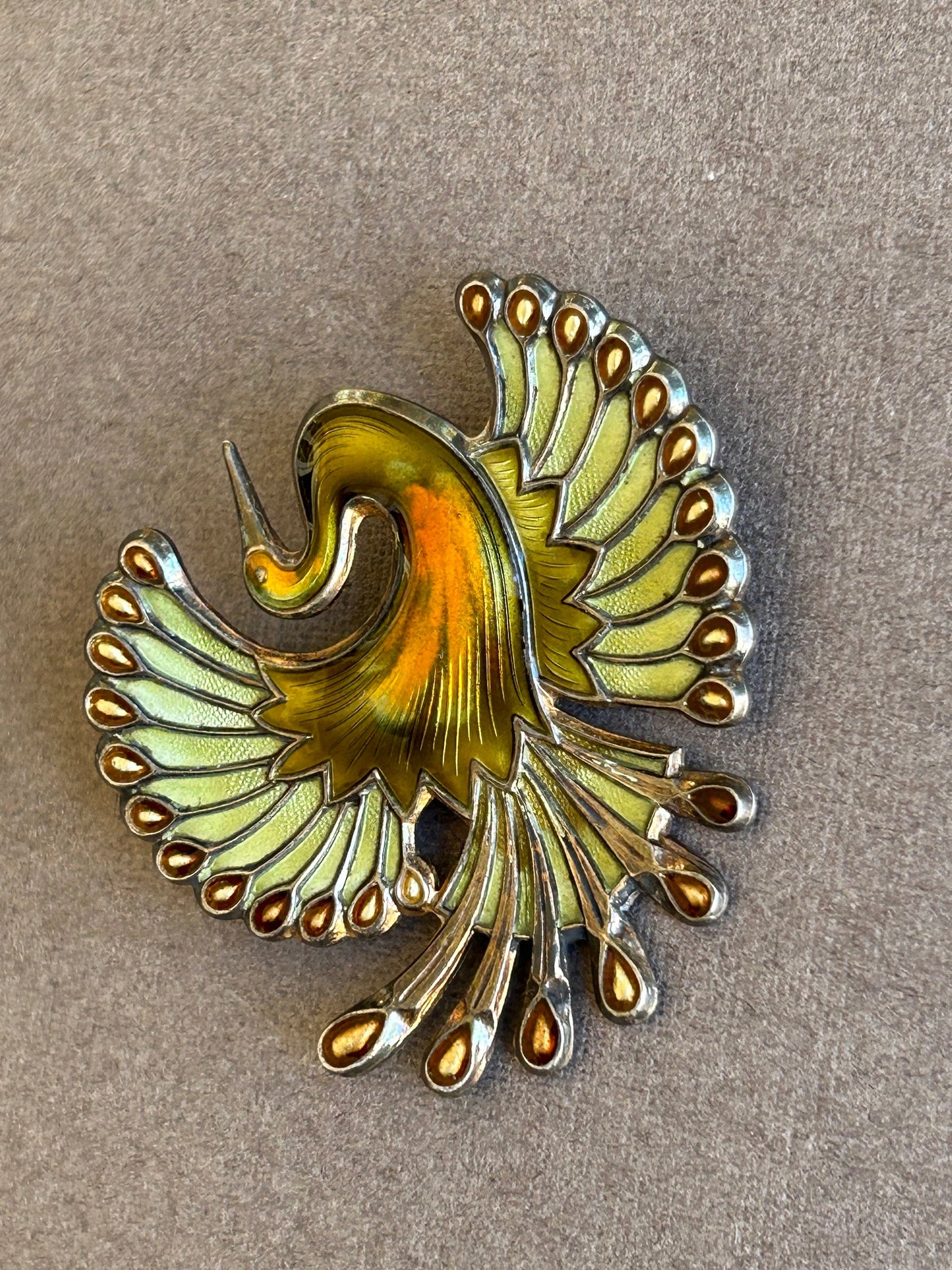 David Andersen  Norway sterling brooch