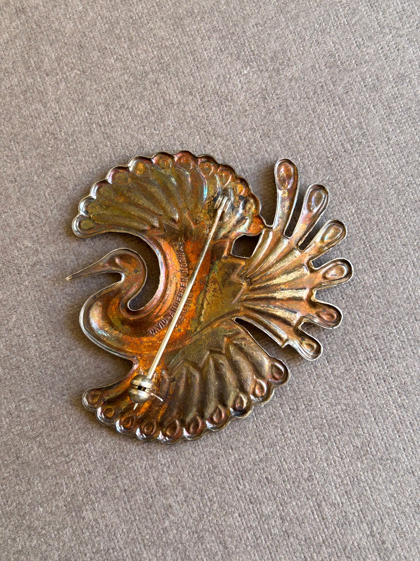 David Andersen  Norway sterling brooch