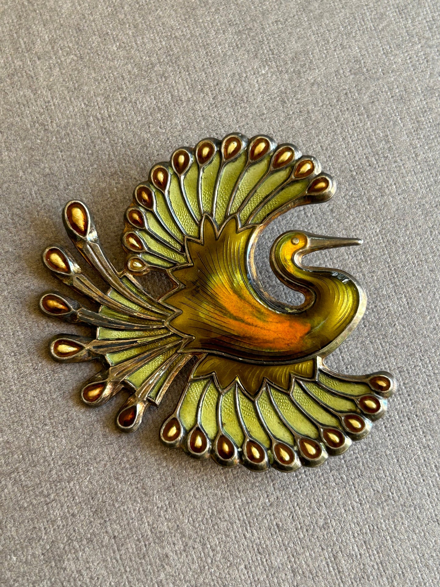 David Andersen  Norway sterling brooch