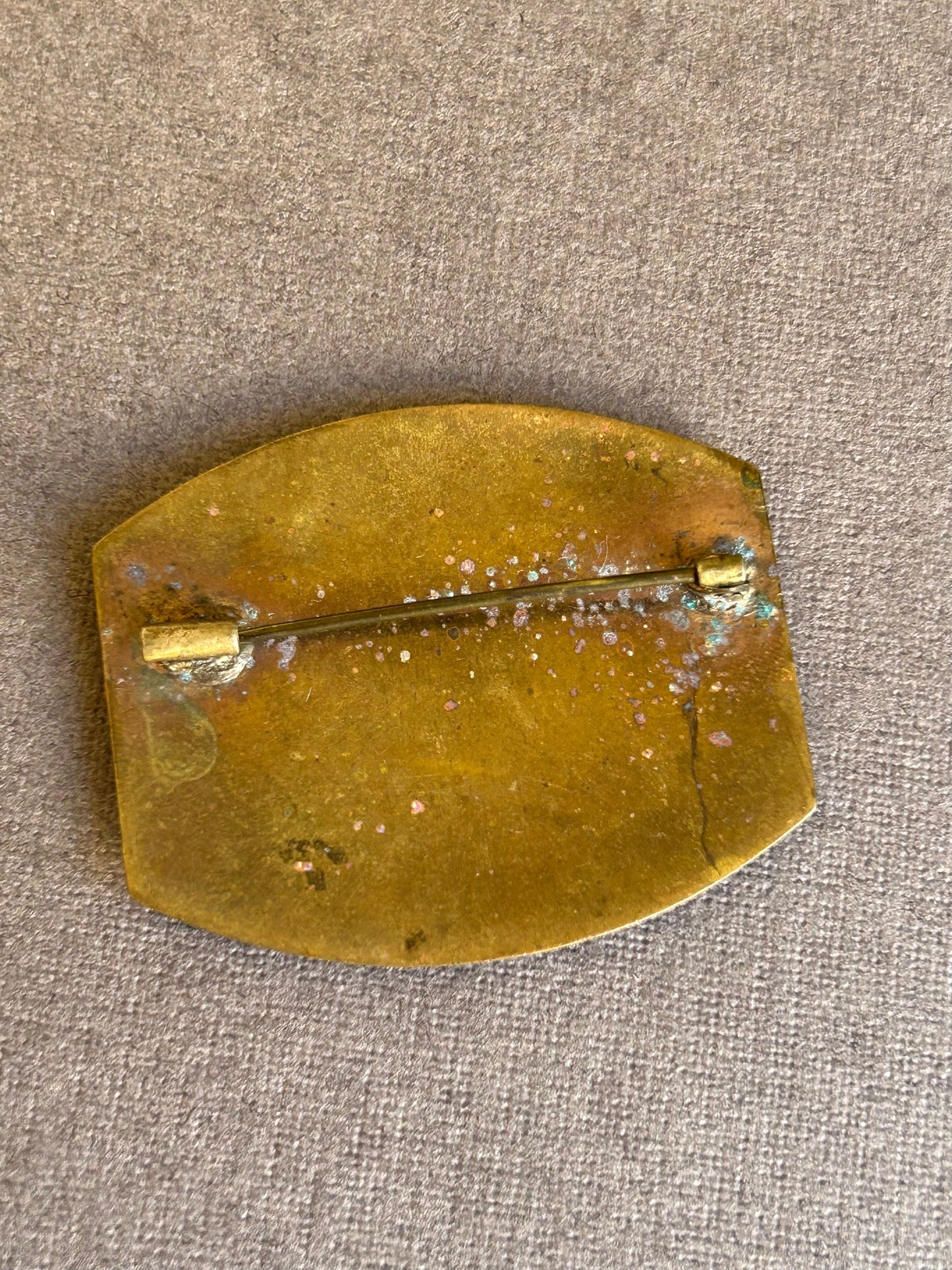 Antique enamel brooch