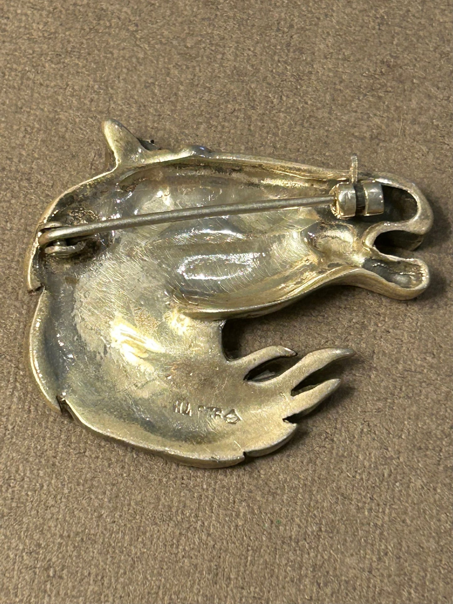 Brooch vintage Horse  925