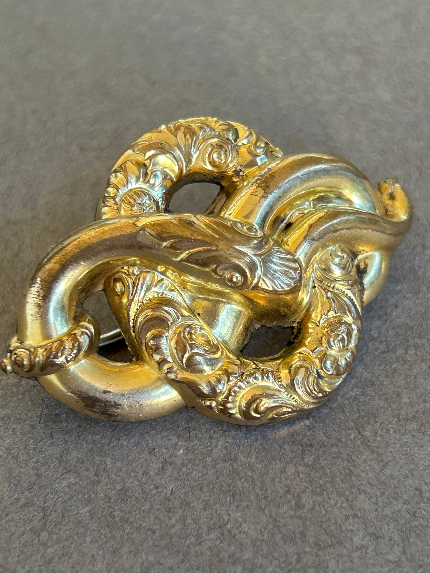 Antique brooch  Snake