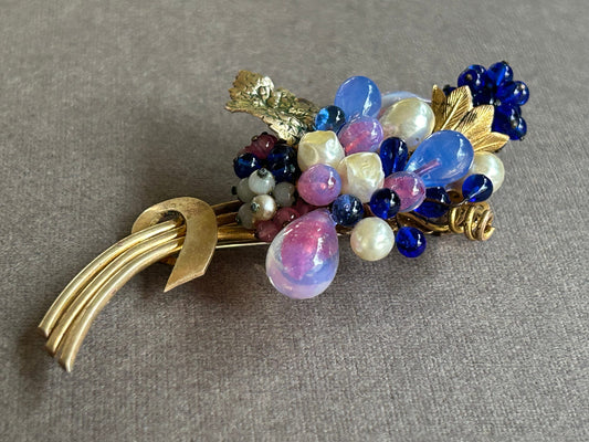 Louis Rousselet brooch vintage