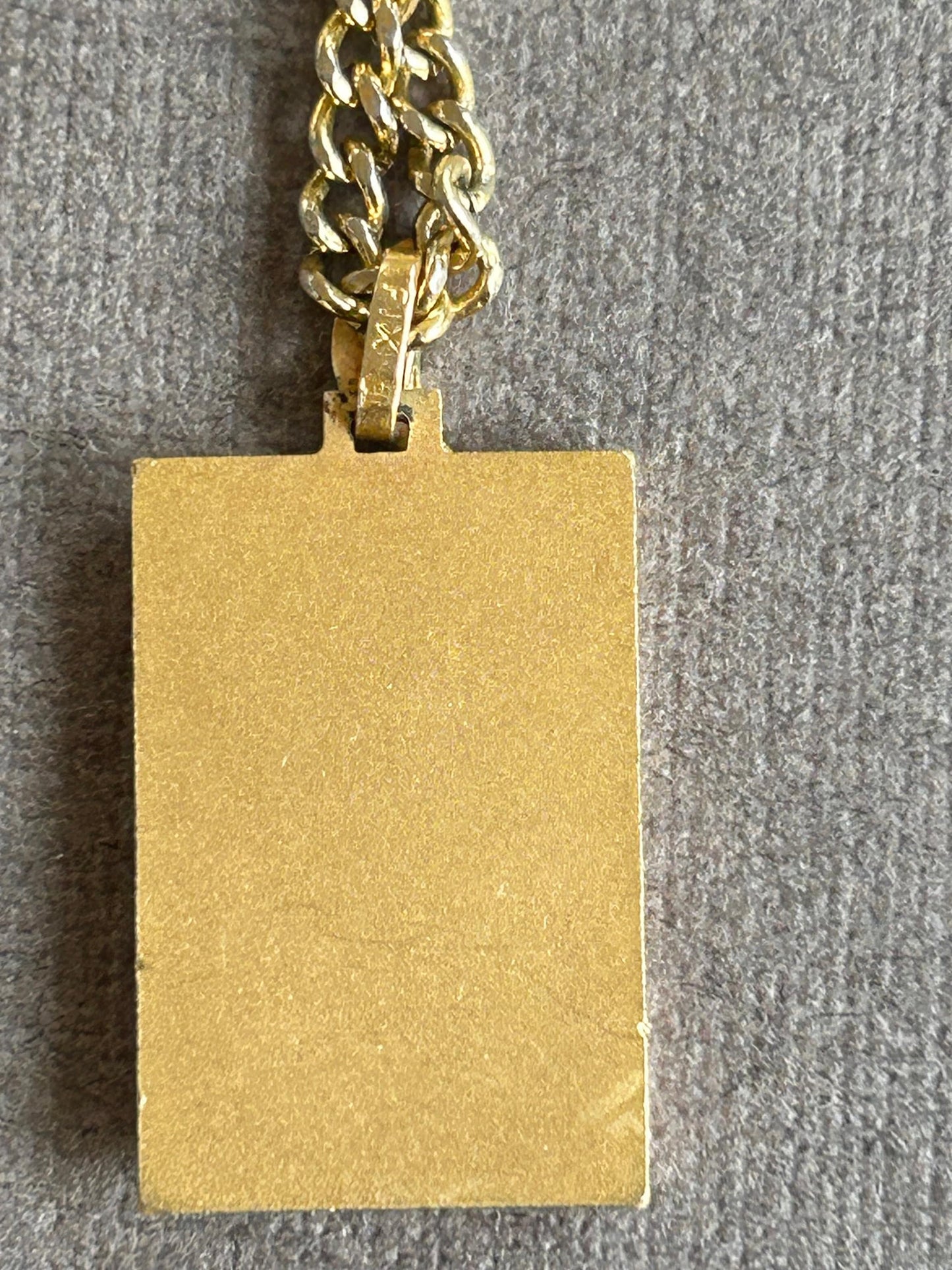 Fix Antique pendant and chain, gold plated zodiac "Cancer"