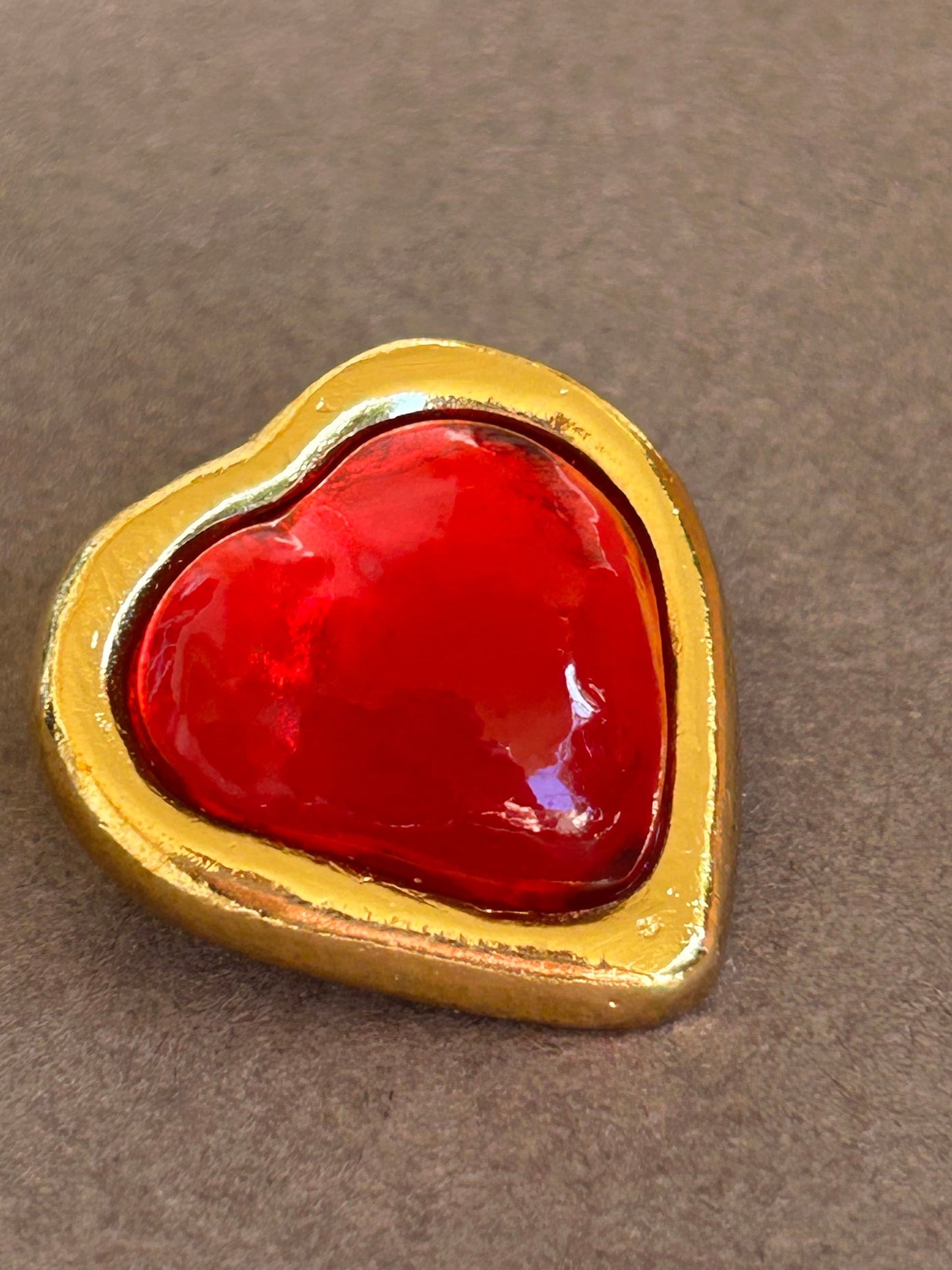 Brooch Yves Saint Laurent Heart vintage R