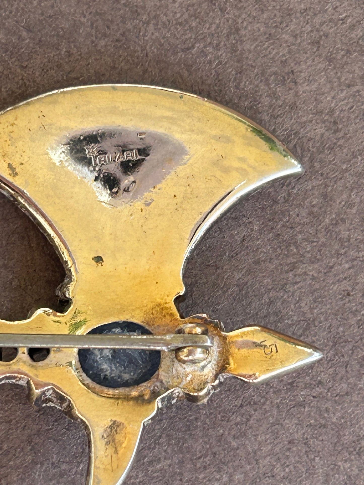 Trifari 1941 Alfred Philippe brooch Axe