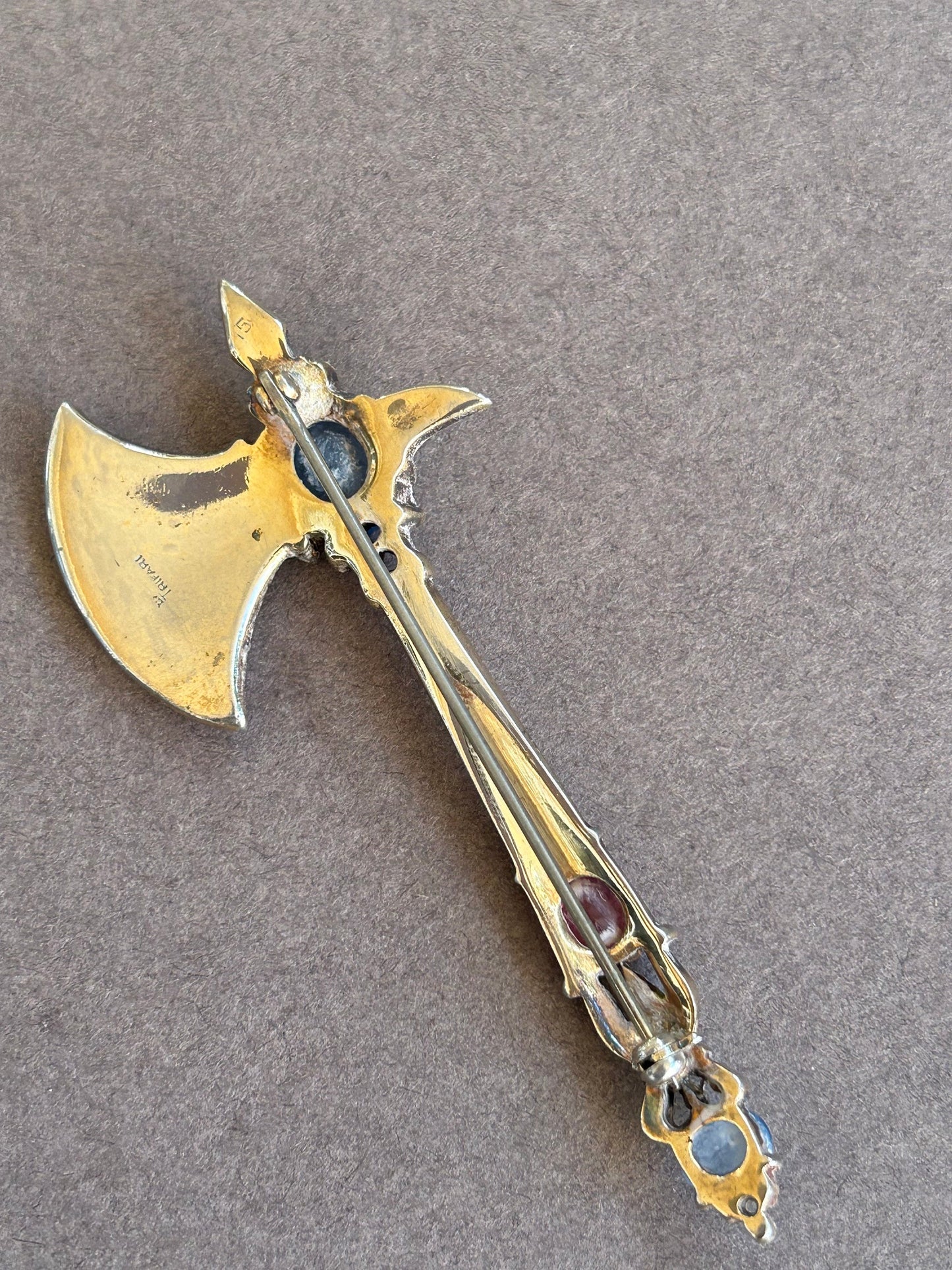 Trifari 1941 Alfred Philippe brooch Axe