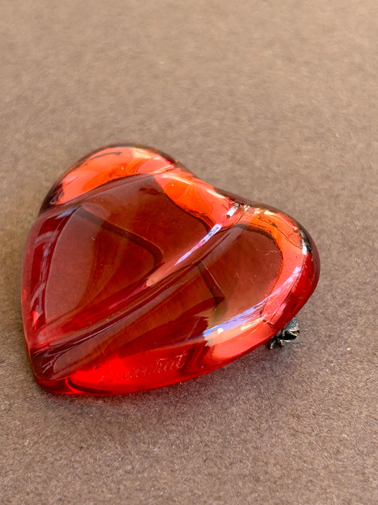 Baccarat brooch Heart