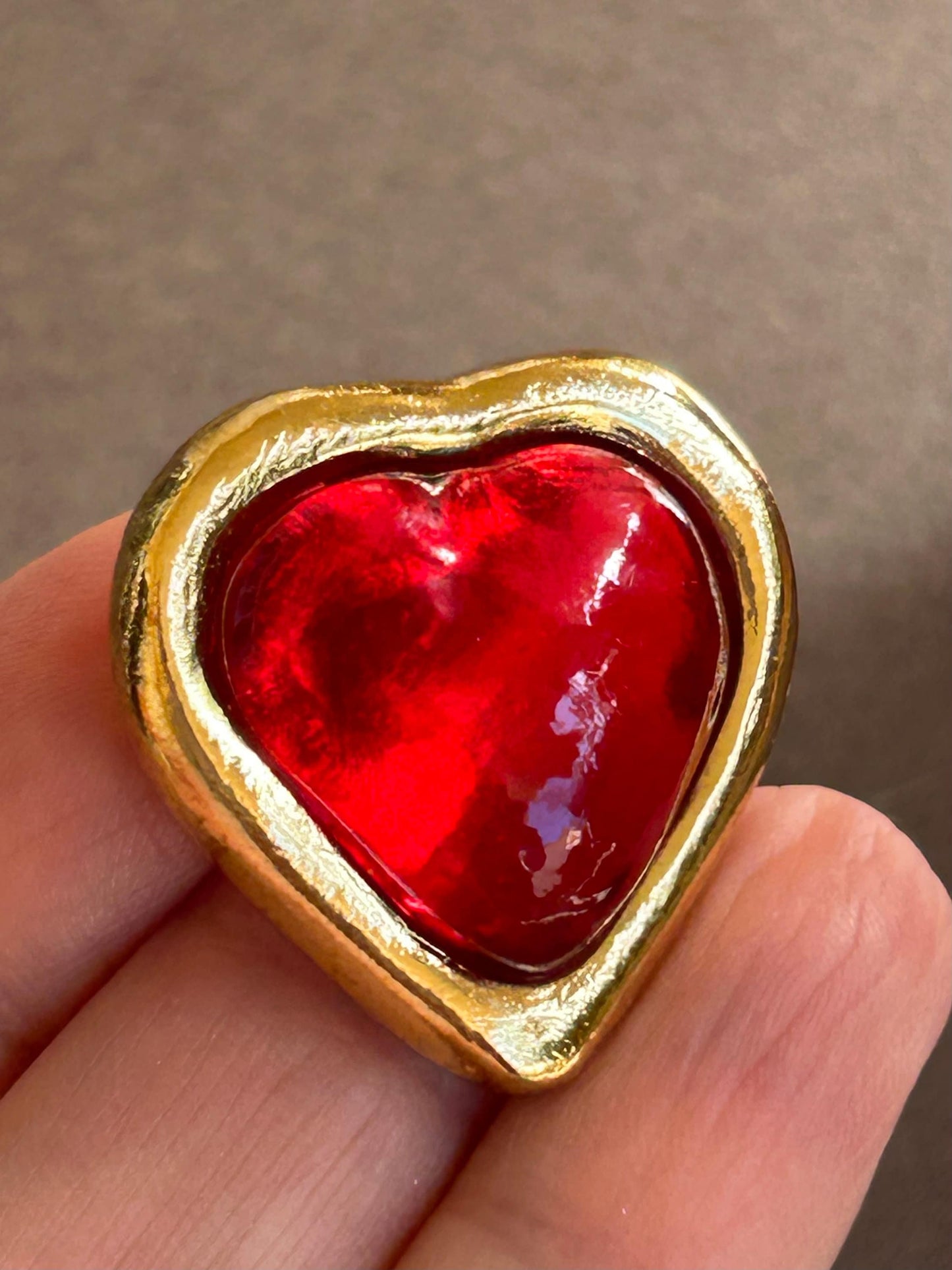 Brooch Yves Saint Laurent Heart vintage R