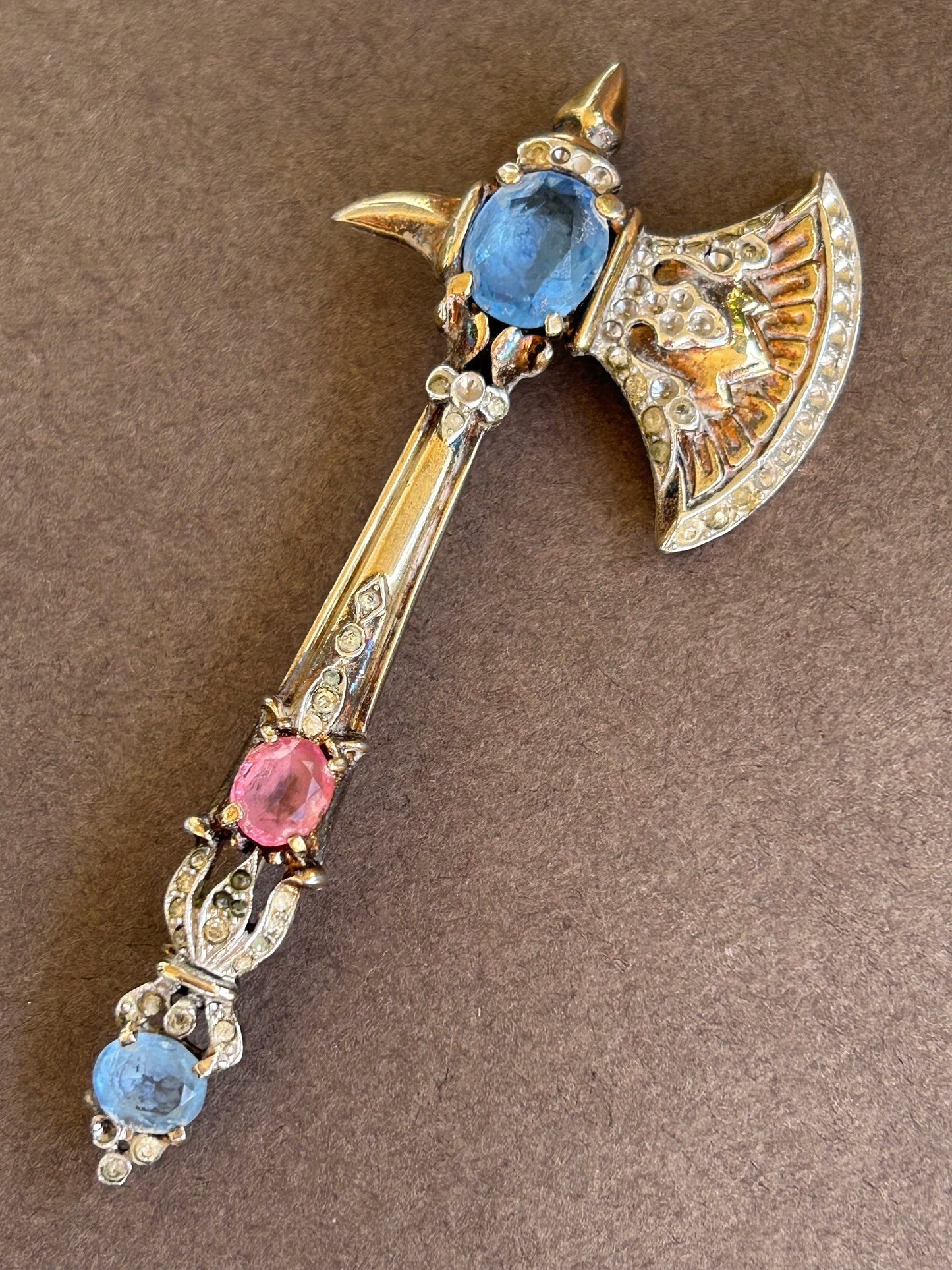 Trifari 1941 Alfred Philippe brooch Axe