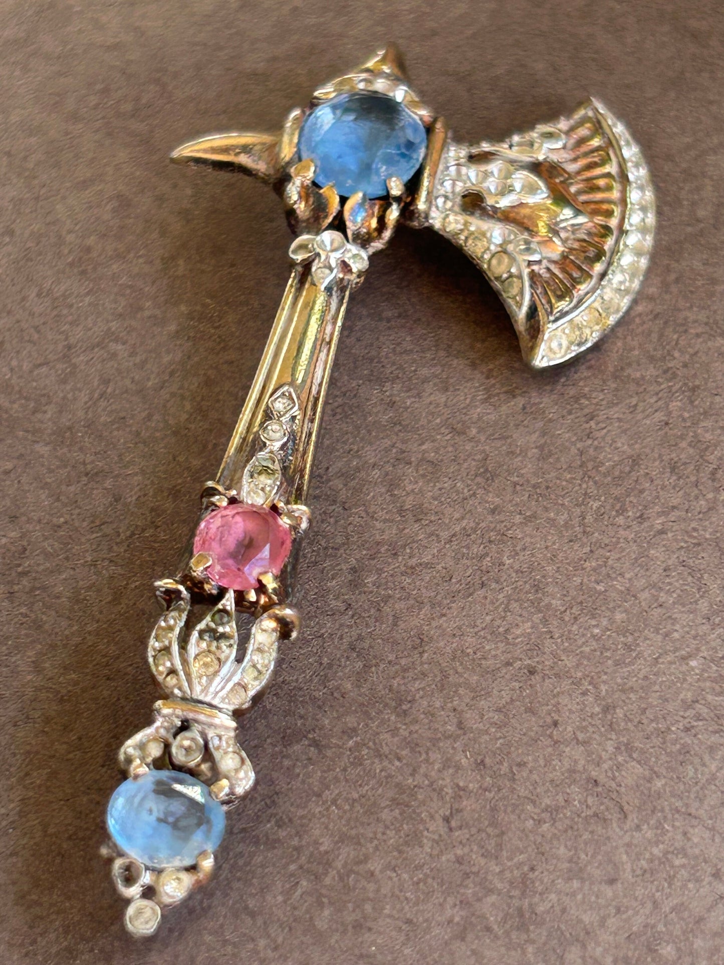 Trifari 1941 Alfred Philippe brooch Axe