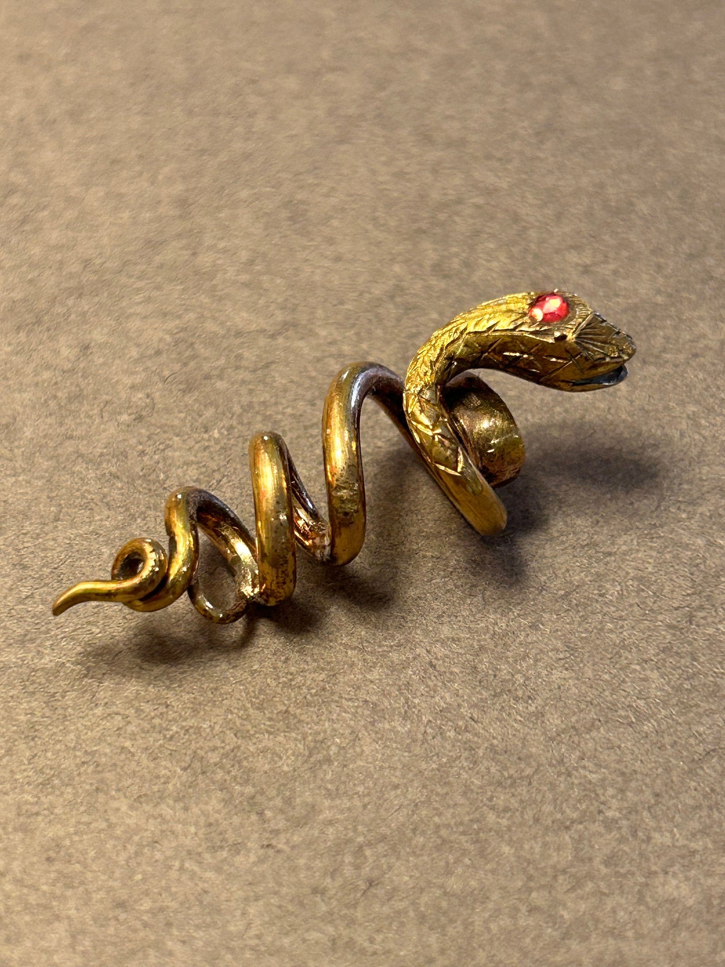 Antique scarf holder or brooch Snake 1910-1920