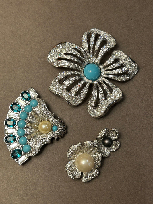 Three brooches by Astrelle vintage