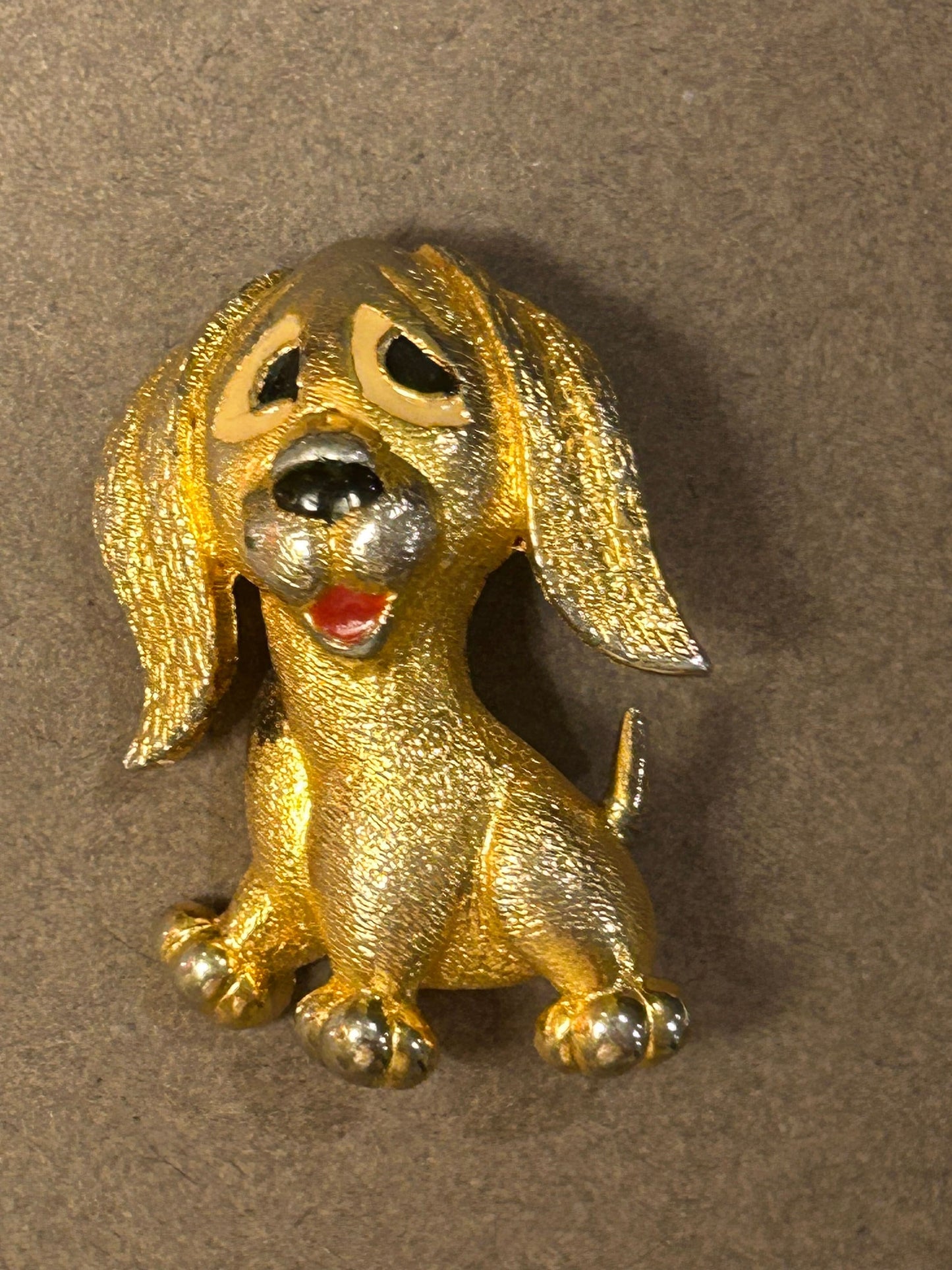 Jomaz brooch vintage Dog