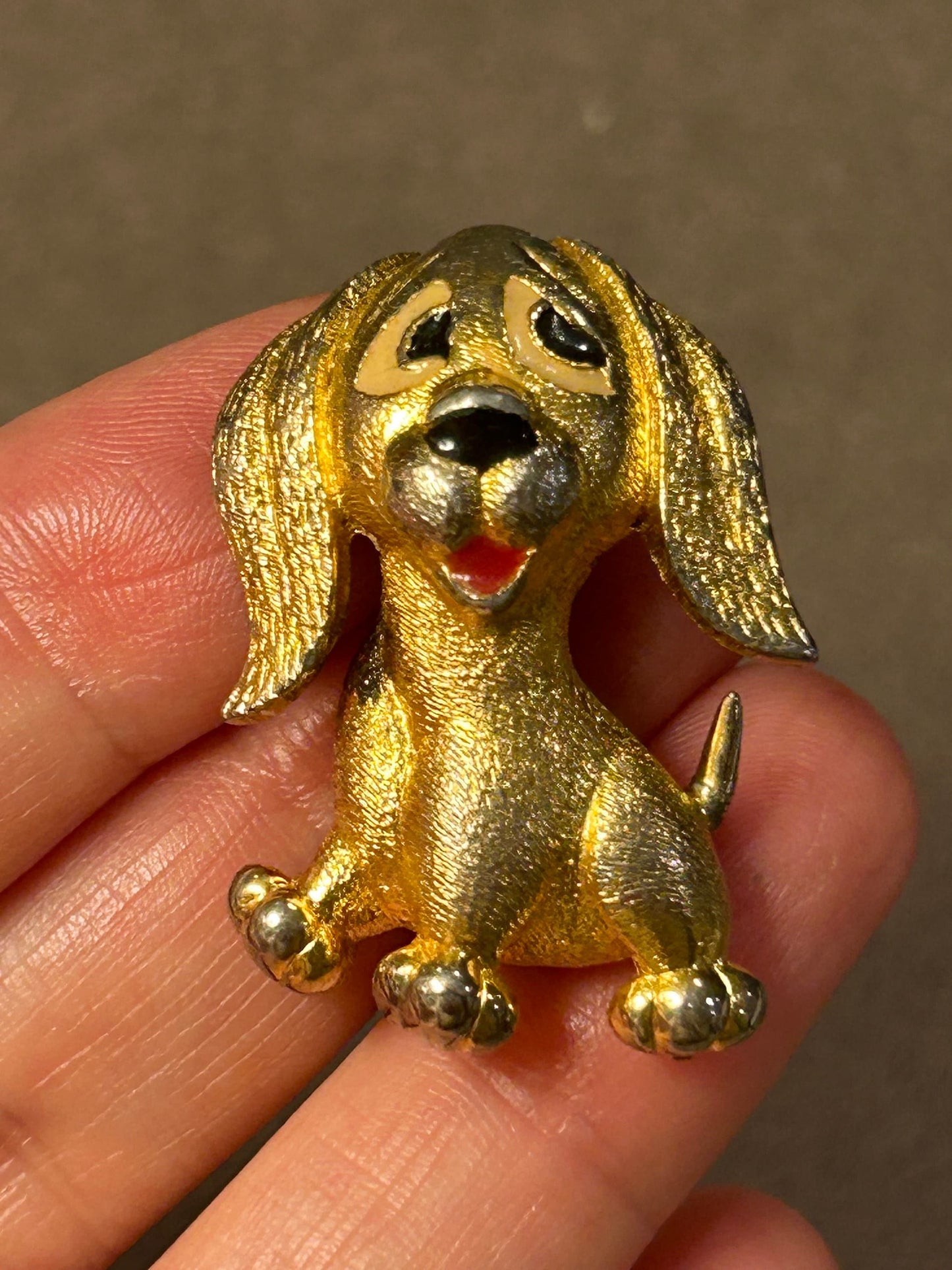 Jomaz brooch vintage Dog